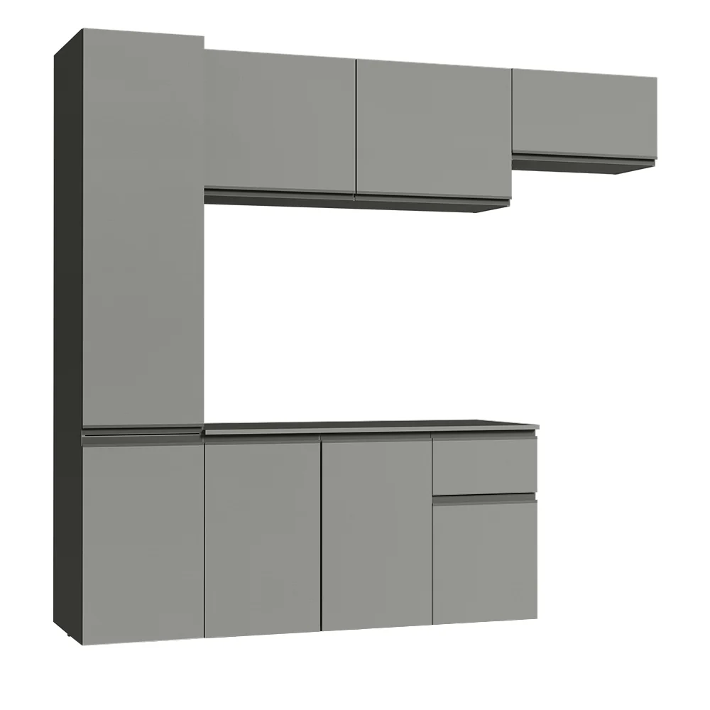 Cocina Compacta 220 cm Sin Patas Nice Gris 02 - Image 4