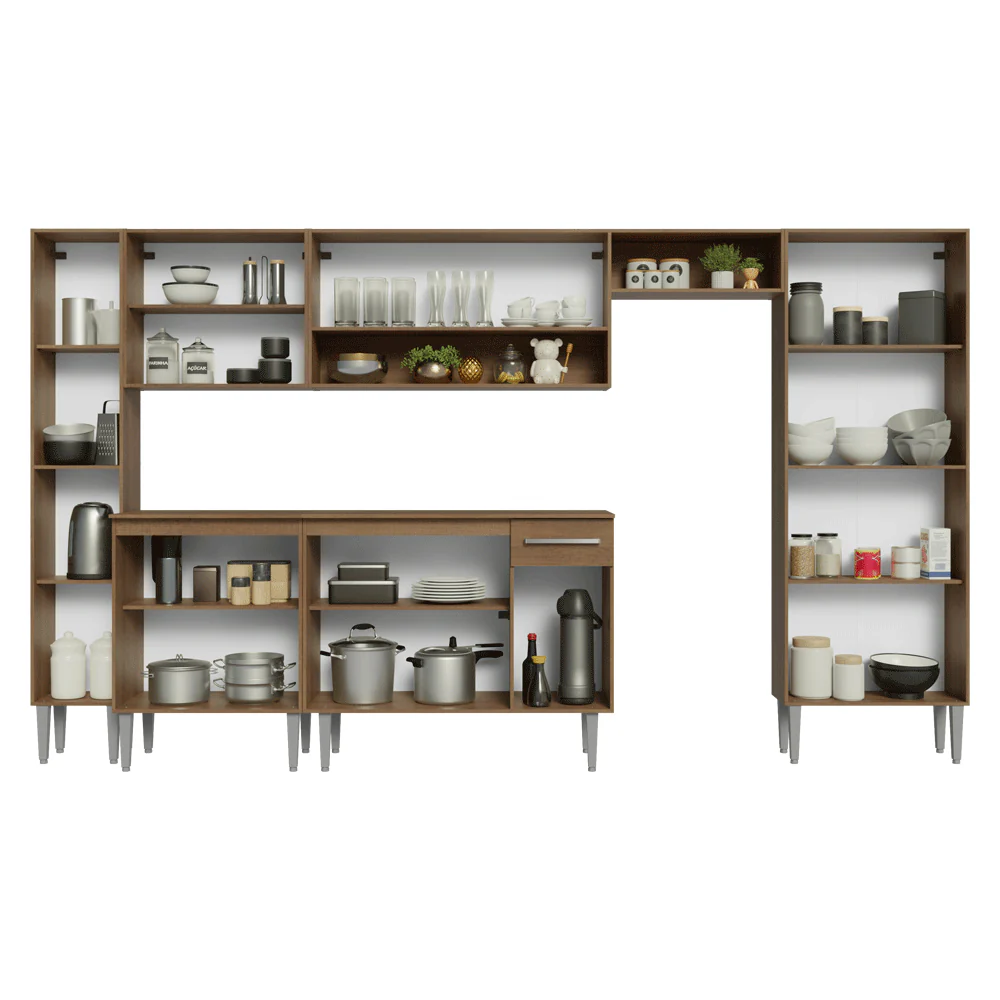 Cocina Compacta 325 cm Emilly Marrón/Negro 07 - Image 5