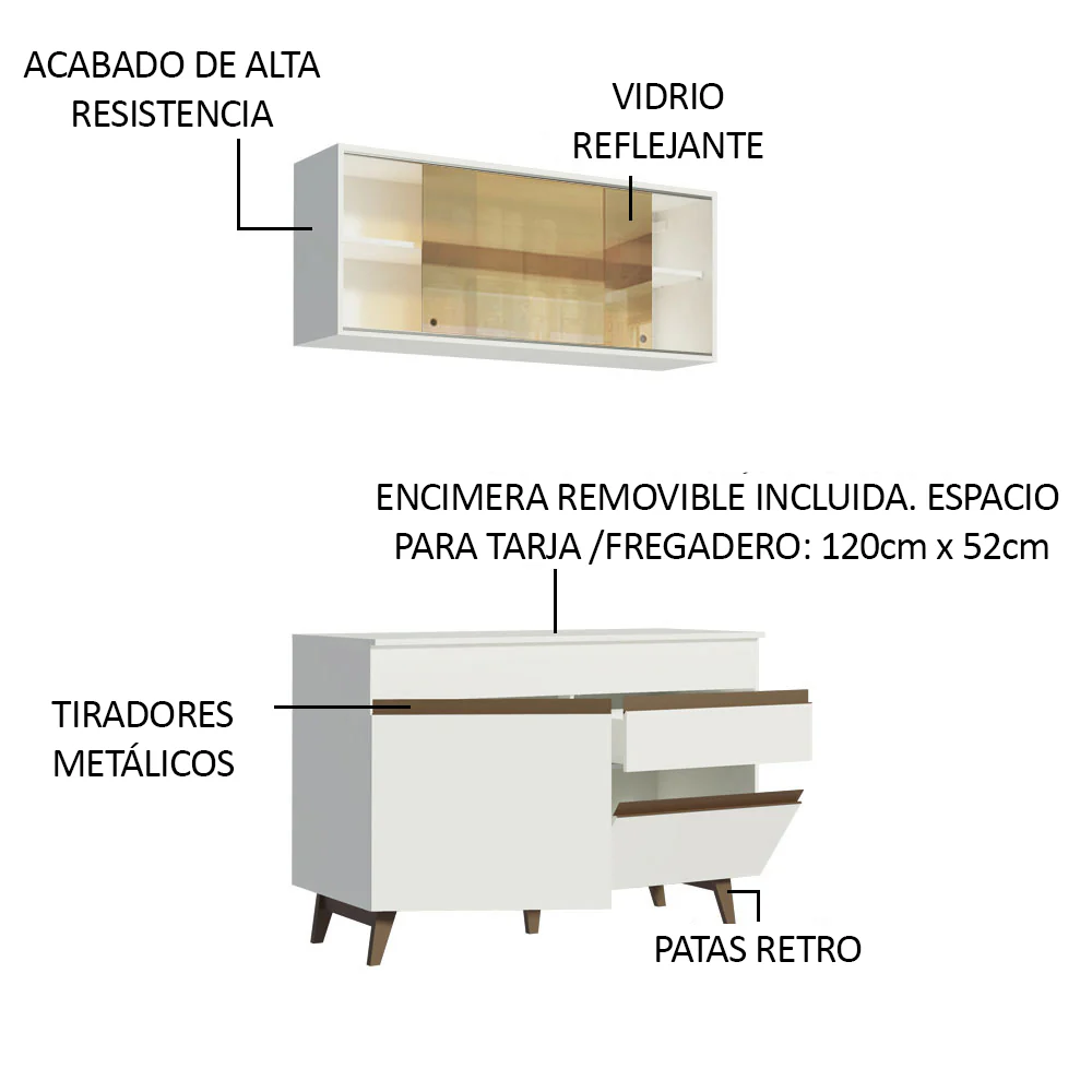 Combo de Cocina 120cm Reims Madesa 01 - Image 4