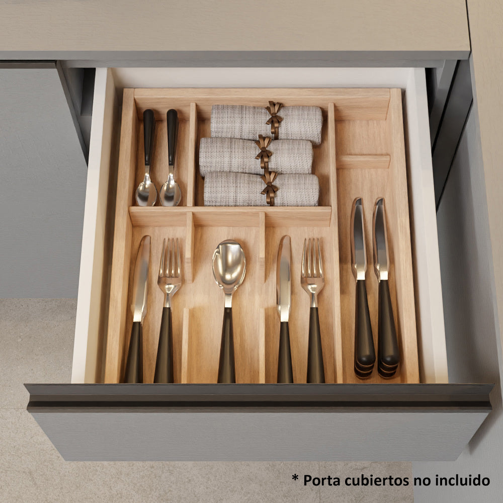 Combo Completo de Cocina 220 cm Gris Nice Madesa 03 - Image 9