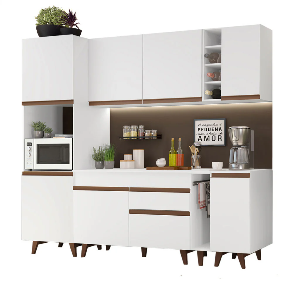Combo completo de Cocina 235cm Blanco Reims Madesa 02 - Image 3
