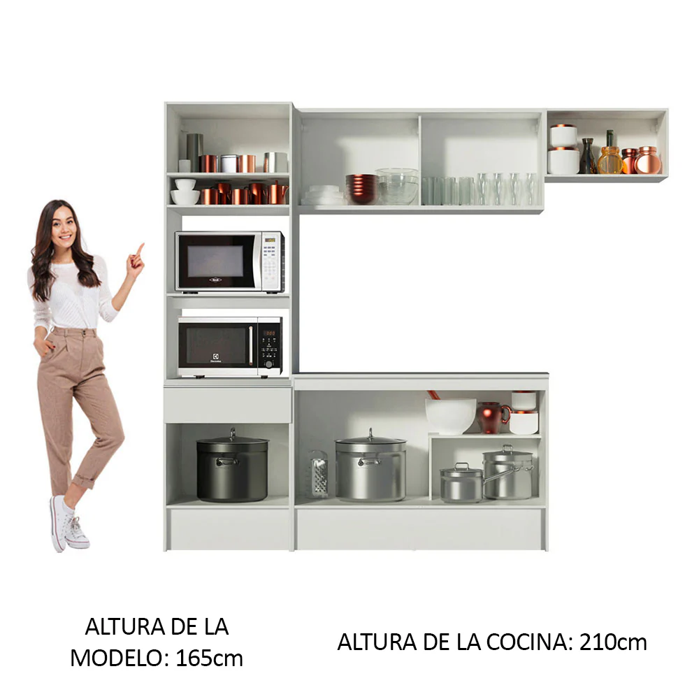 Combo completo de Cocina 240 cm Blanco Topazio - Image 4