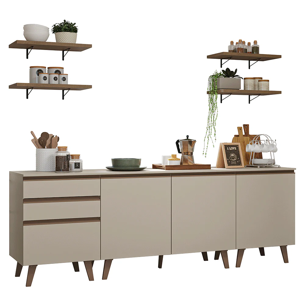 Combo completo de Cocina 240cm Crema Nice 01 - Image 3