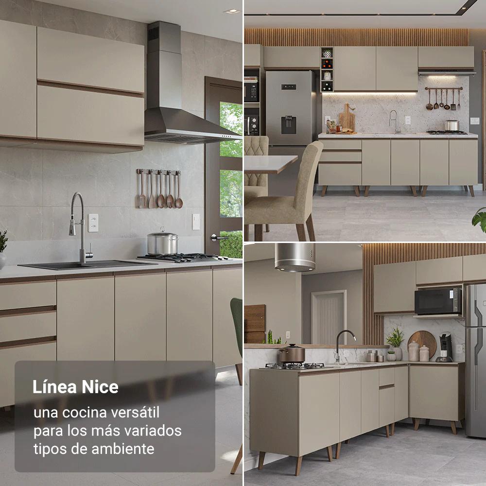 Combo completo de Cocina 260 cm Crema Nice Madesa 03 - Image 5