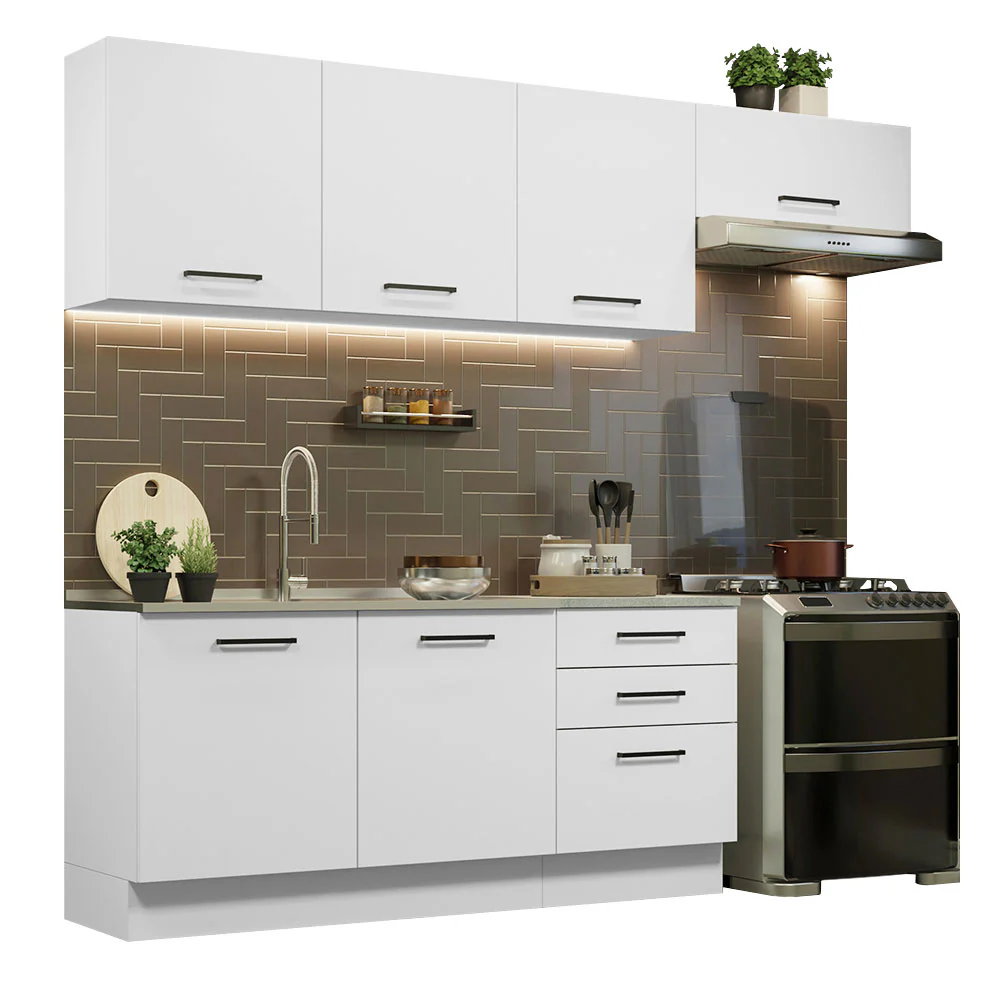 Combo completo de Cocina 260cm Blanco Agata Madesa 02 - Image 3