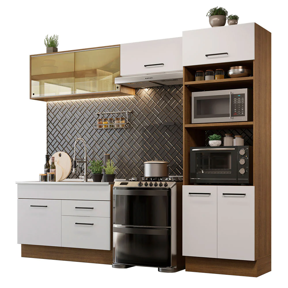 Combo completo de Cocina 270cm Marrón/Blanco Agata Madesa 05 - Image 2