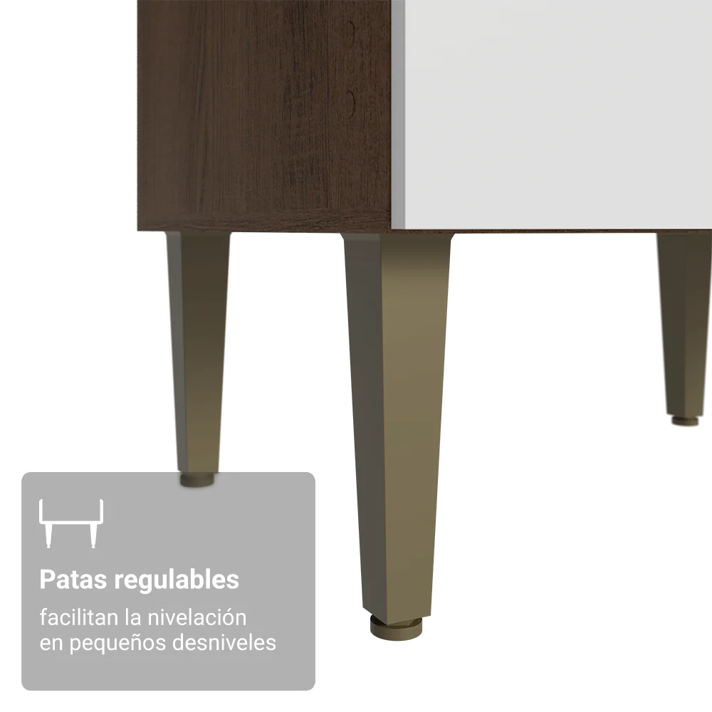 Combo completo de Cocina 285 cm Marrón/Blanco Lille Madesa 01 - Image 9