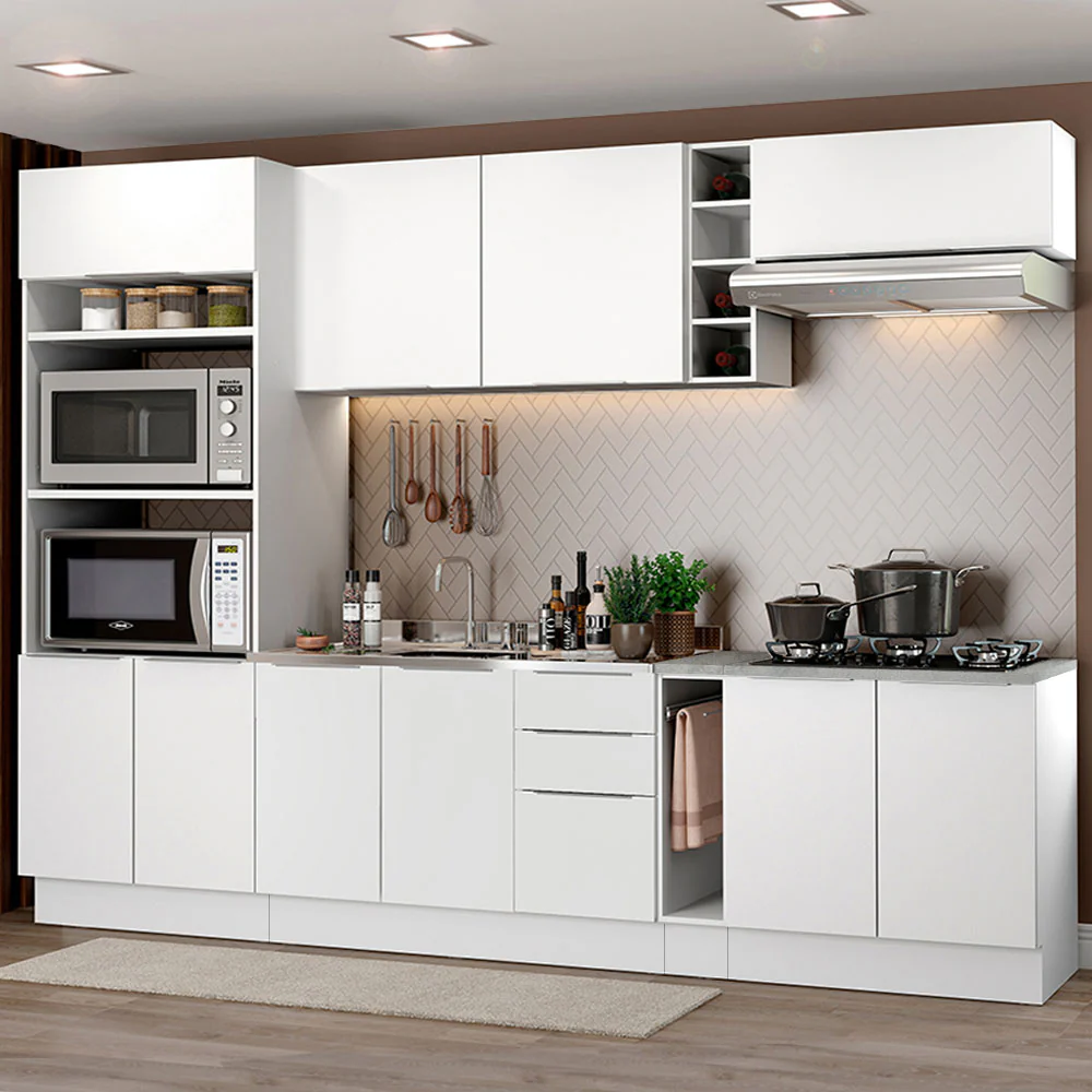 Combo Completo de Cocina 290cm Blanco Stella Madesa 01