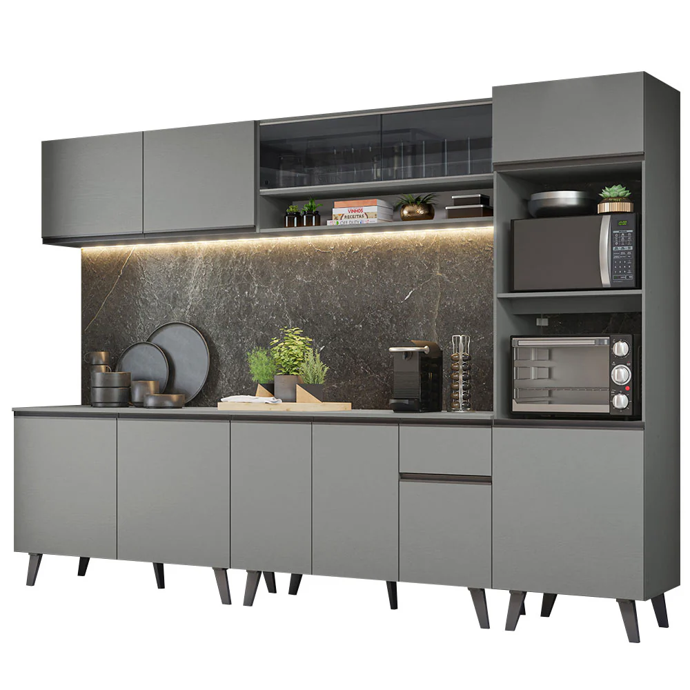 Combo Completo de Cocina 300 cm Gris Nice Madesa 01 - Image 4