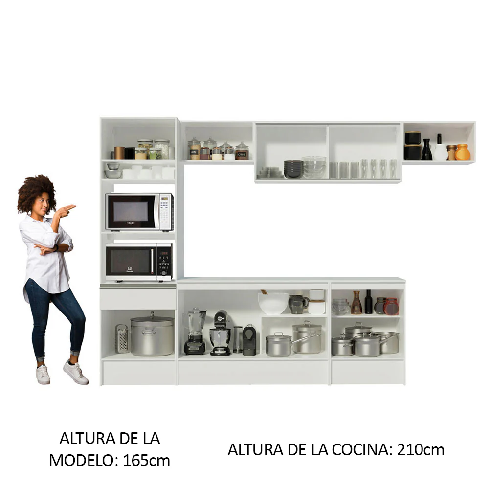 Combo completo de Cocina 300cm Blanco Topazio Madesa 01 - Image 5