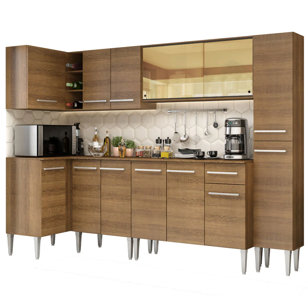 Combo completo de Cocina Esquinera 325cm Emilly Wave Madesa 04 - Image 3
