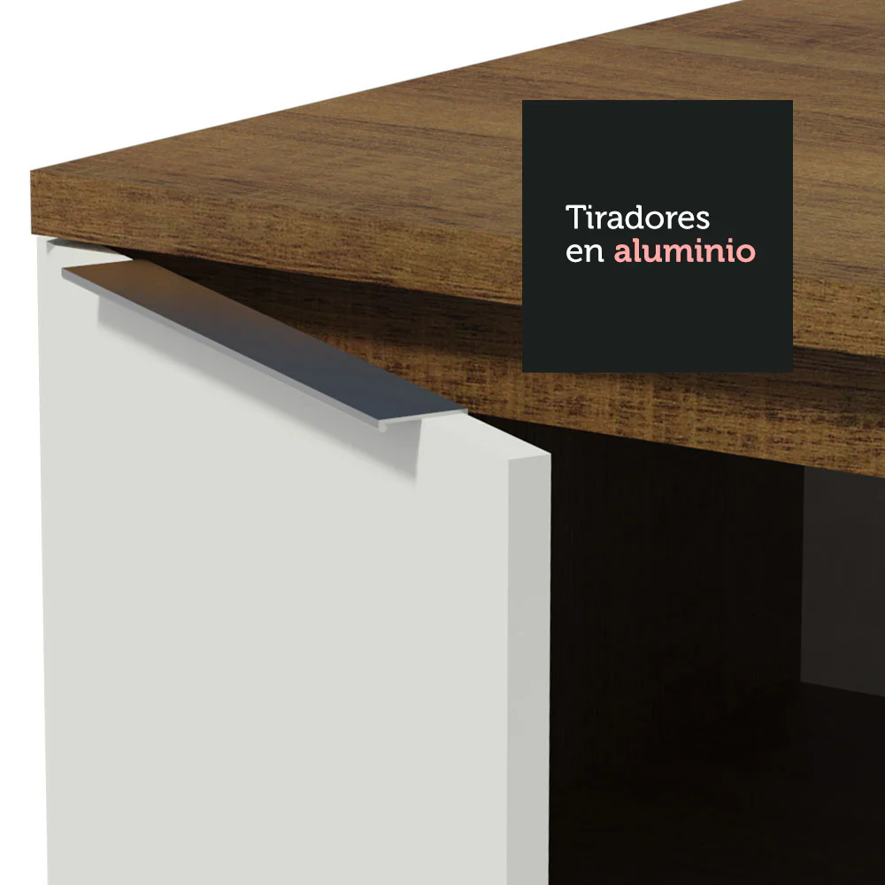 Combo Completo de Cocina 330 cm Marrón/Blanco Stella Madesa 03 - Image 6