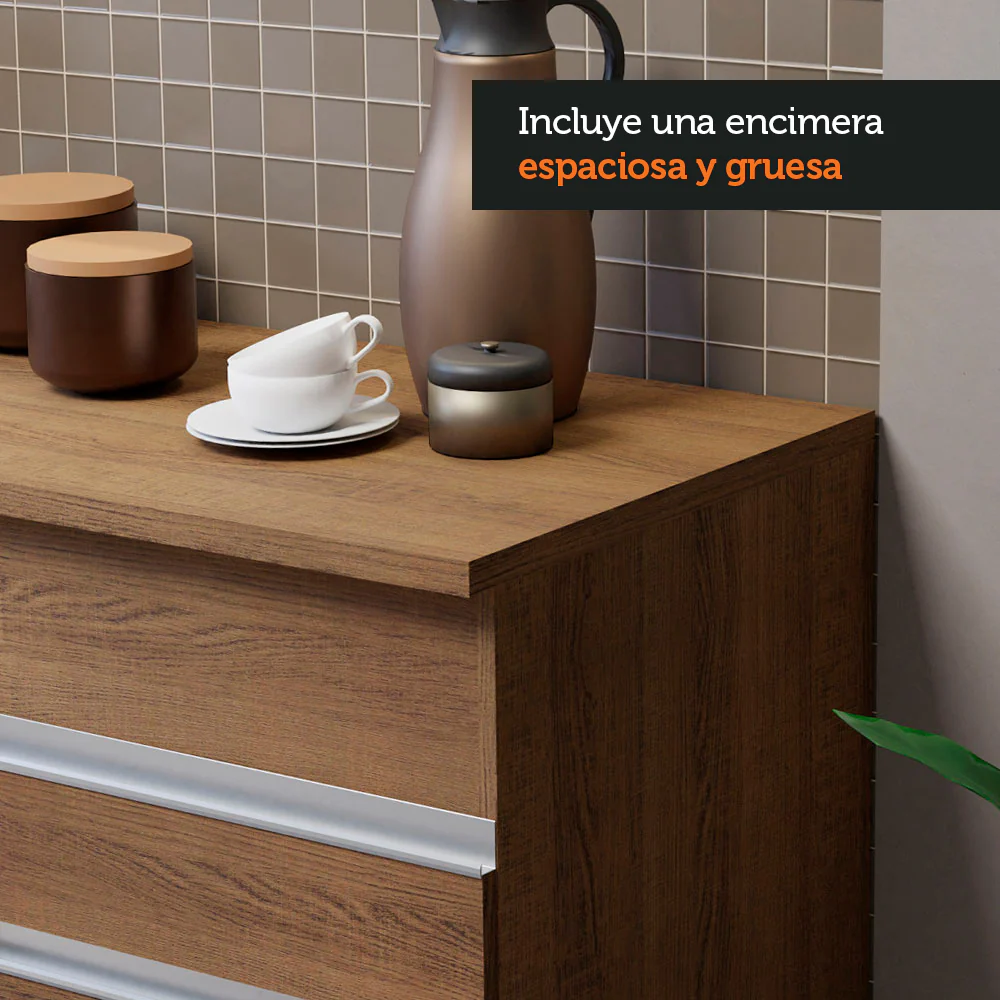 Combo de Cocina 150cm Glamy Madesa 01 Marrón - Image 5