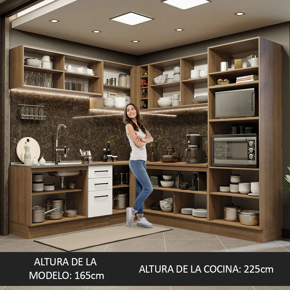 Combo completo de Cocina Esquinera 459cm Agata Madesa 01 - Image 4