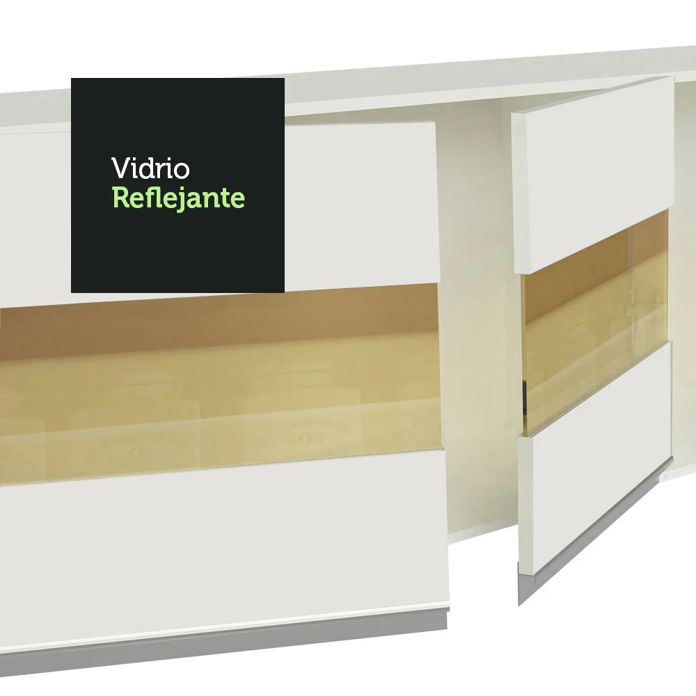 Combo Completo de Cocina Esquinera 100% MDF 448 cm Blanco Smart Madesa 01 - Image 8