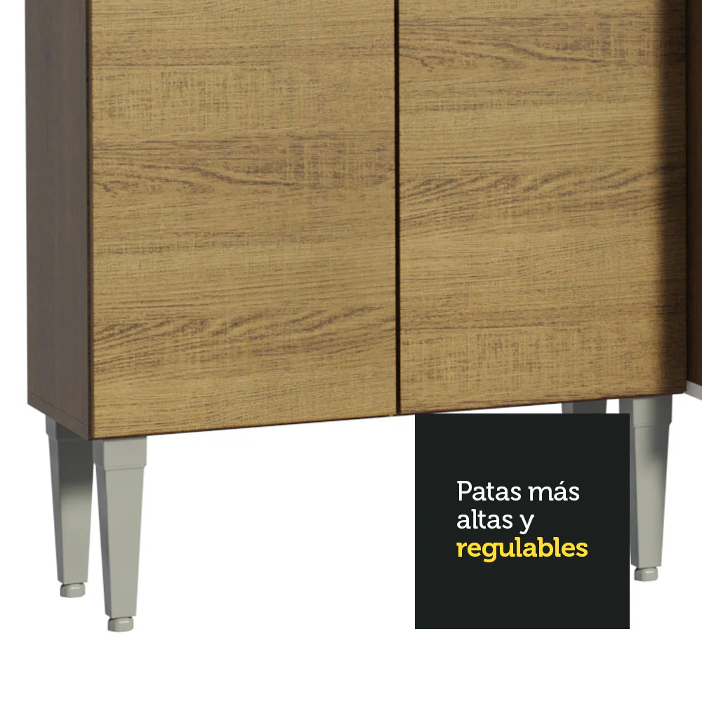 Combo completo de Cocina Esquinera 325cm Emilly Space Madesa 03 - Marrón - Image 7