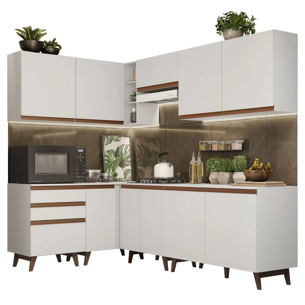 Combo completo de Cocina Esquinera 392cm Blanco Reims 02 - Image 3