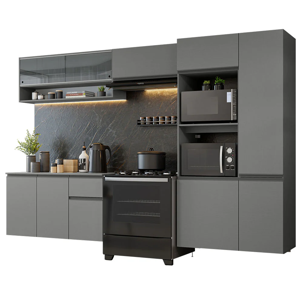 Combo Completo de Cocina Flotante 300 cm Gris Nice Madesa 07 - Image 3