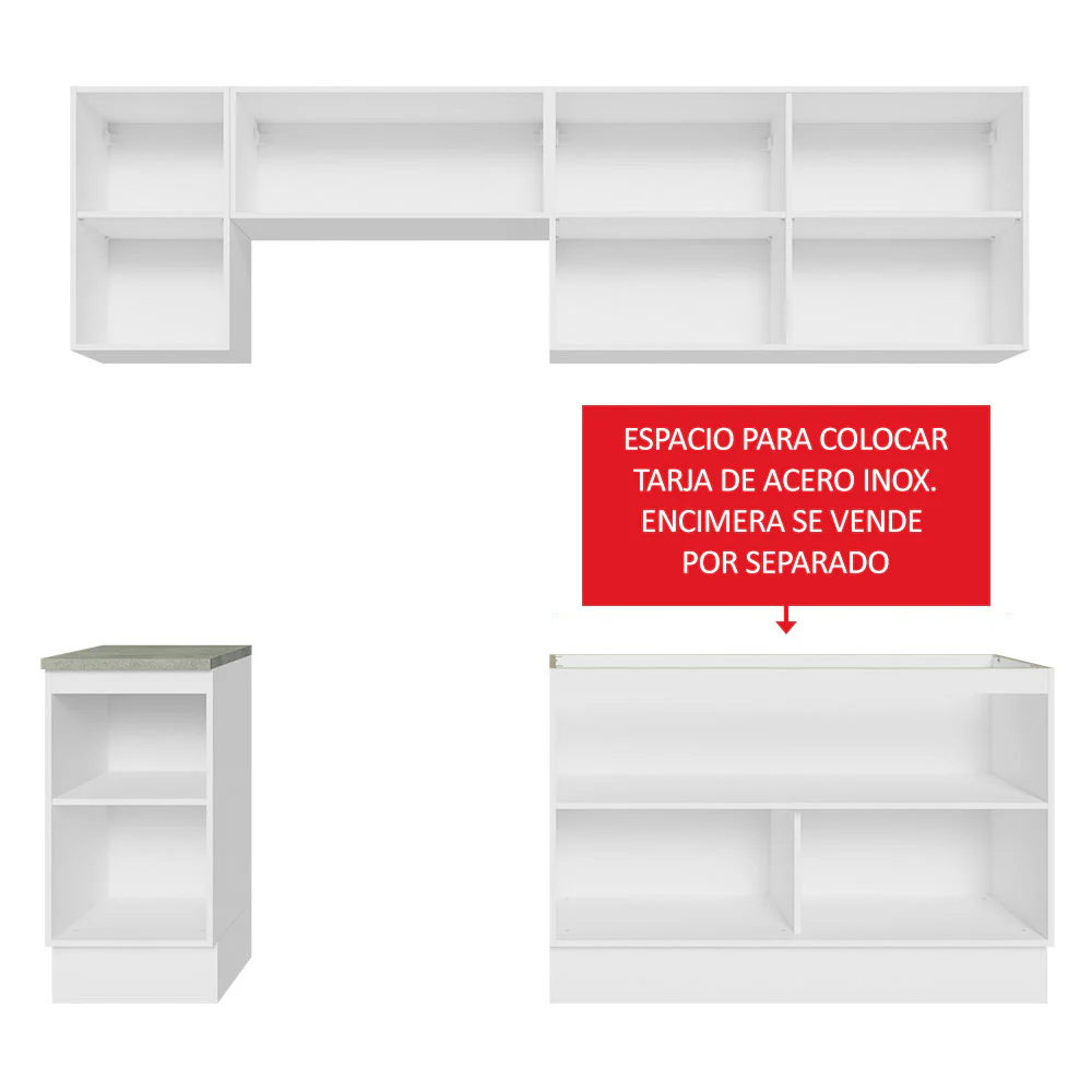 Combo completo de Cocina Glamy Madesa 240cm - Image 5