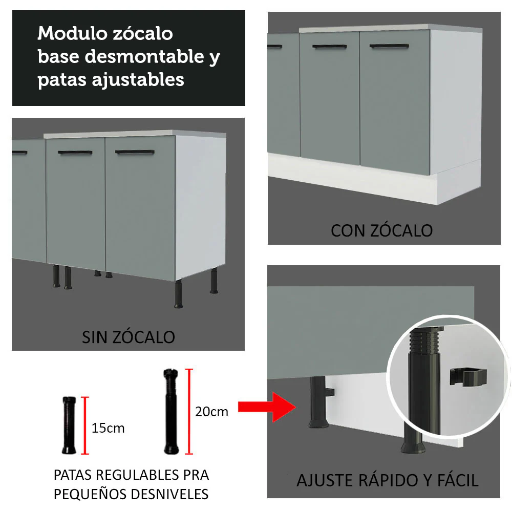 Combo de Cocina Madesa Agata 120cm BG 01 - Image 7