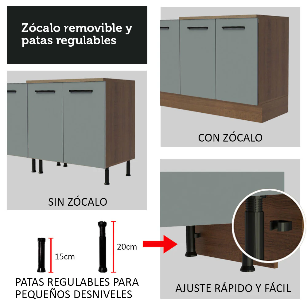 Combo de Cocina Madesa Agata 150cm MG 02 - Image 7