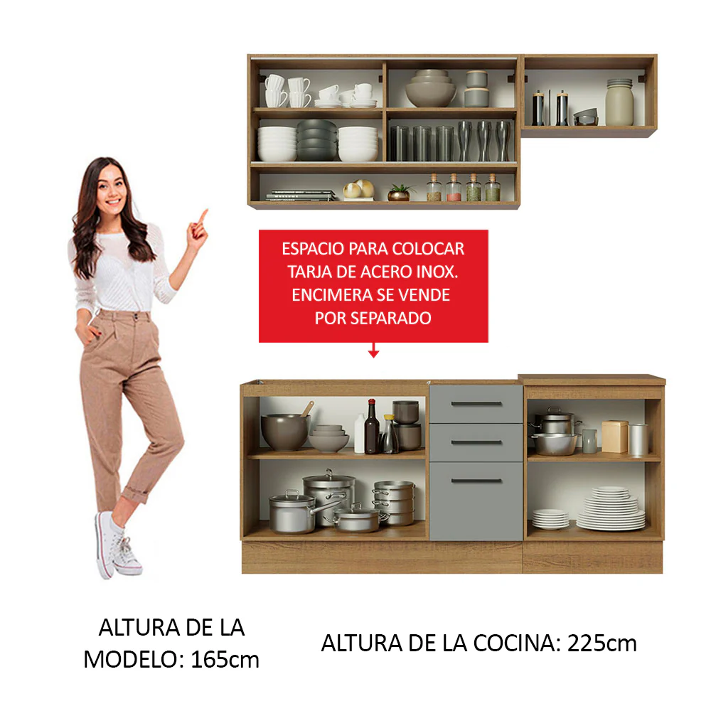 Combo de Cocina Madesa Agata 180cm MG - Image 5