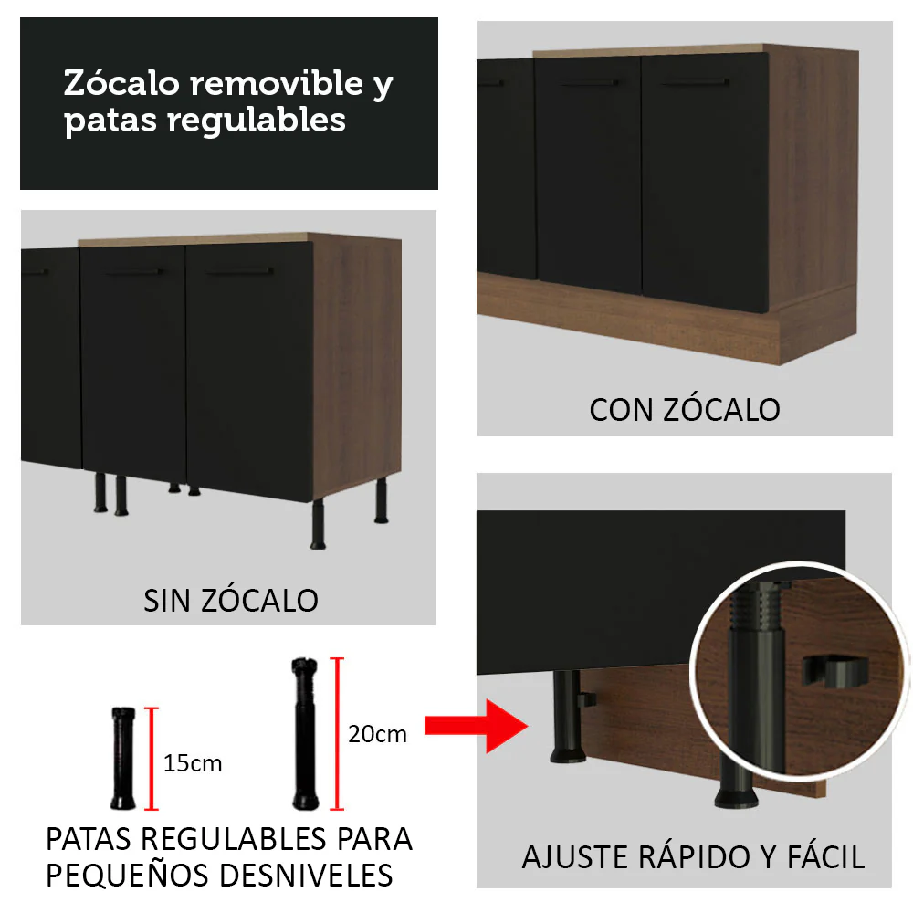 Combo de Cocina Madesa Agata 180cm MN 01 - Image 7