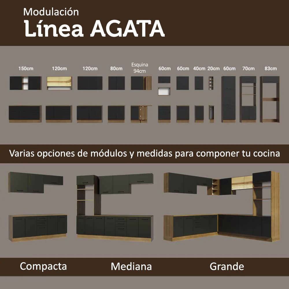 Combo de Cocina Madesa Agata 180cm MN 01 - Image 9