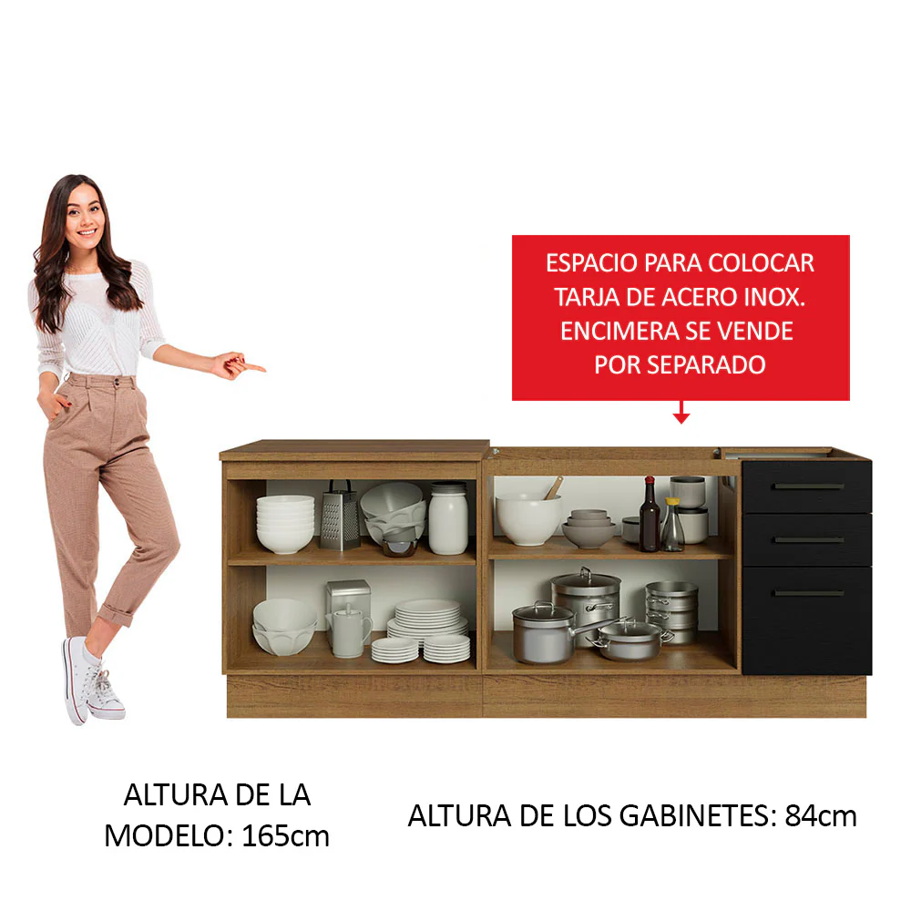 Combo de Cocina Madesa Agata 200cm MN 01 - Image 4
