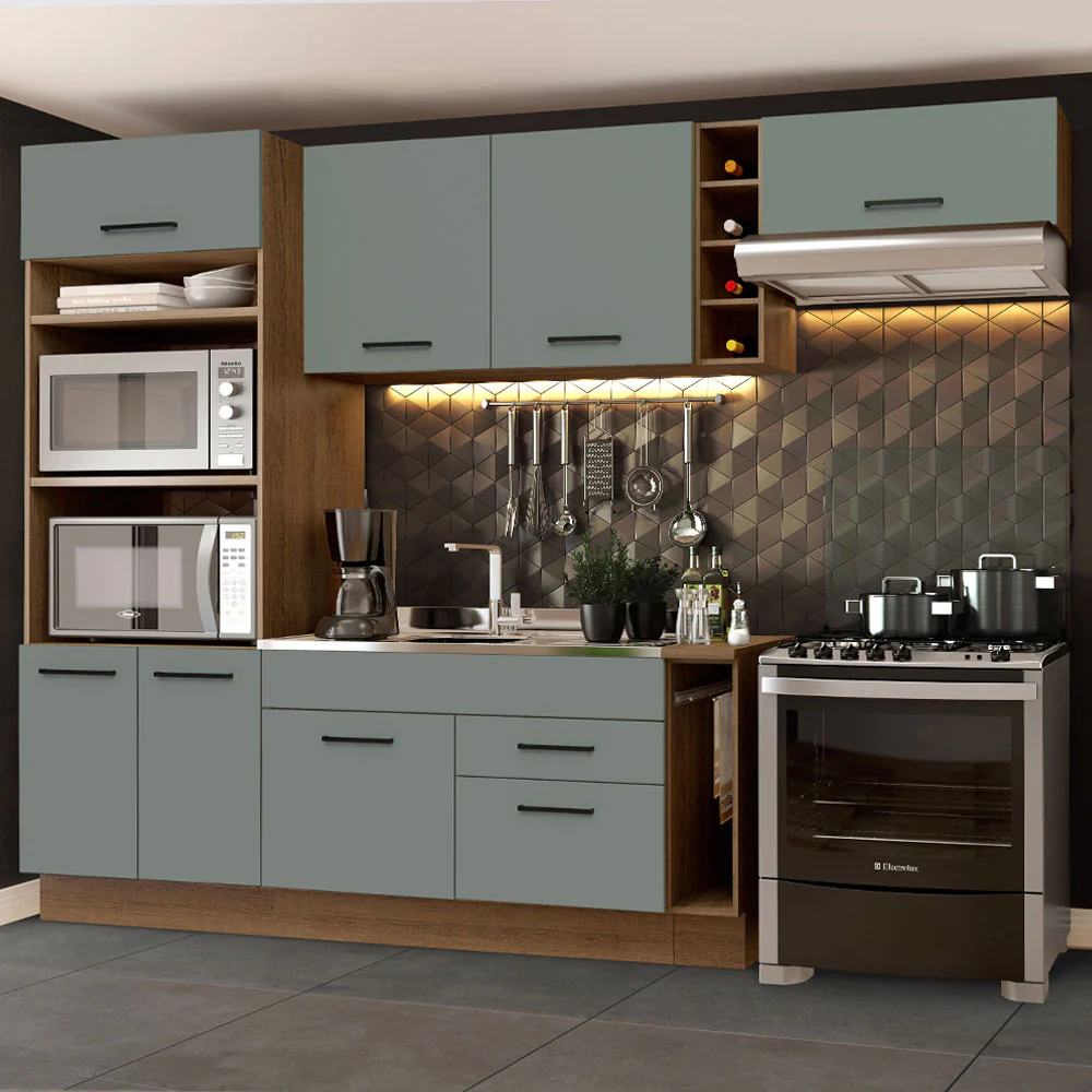Combo completo de Cocina Madesa Agata 290cm MG 02