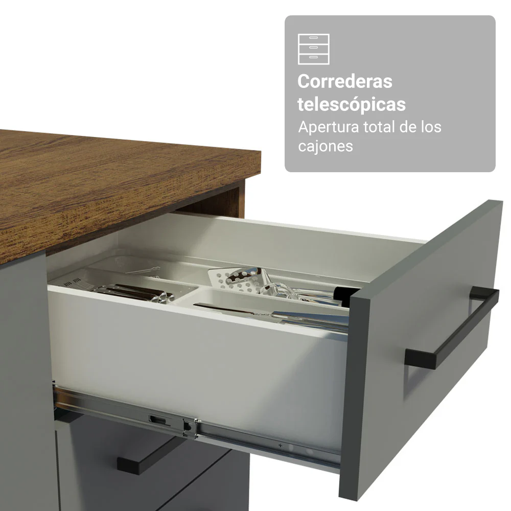 Combo completo de Cocina Madesa Agata 340cm MG 01 - Image 6