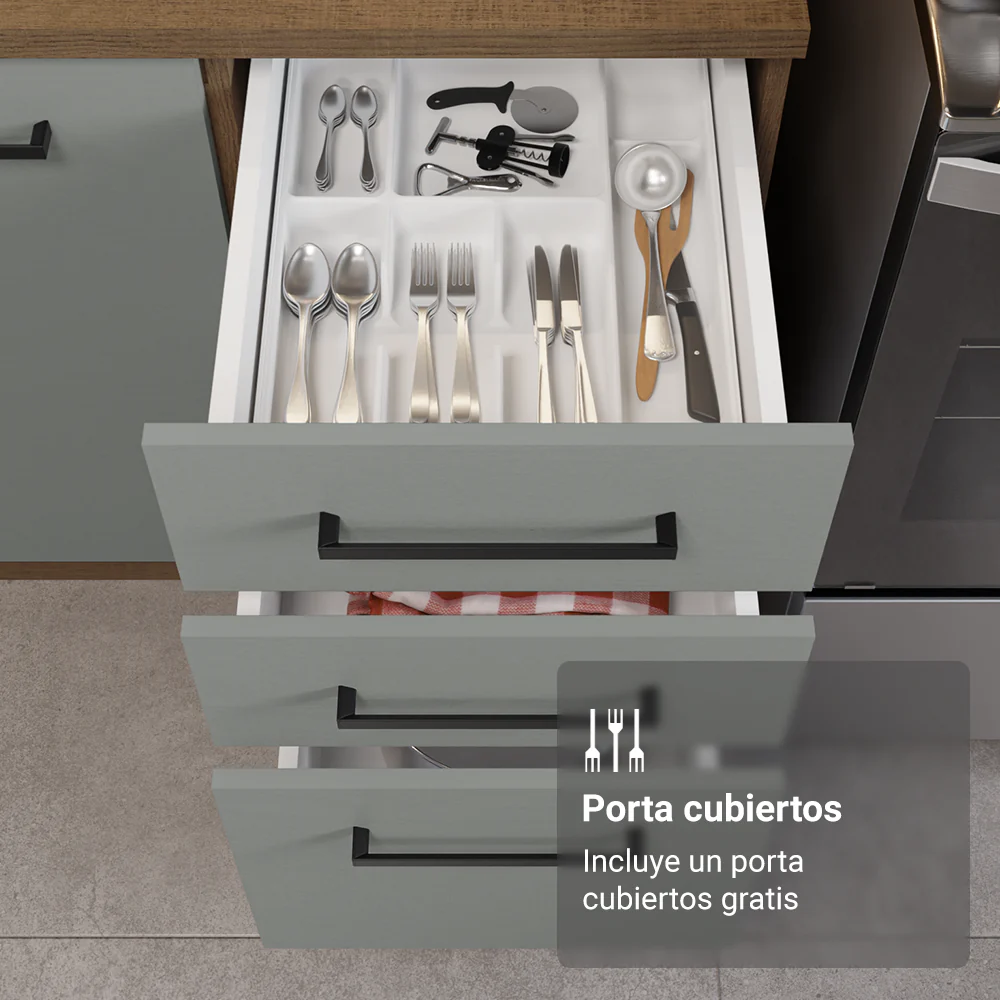 Combo completo de Cocina Madesa Agata 340cm MG 01 - Image 7