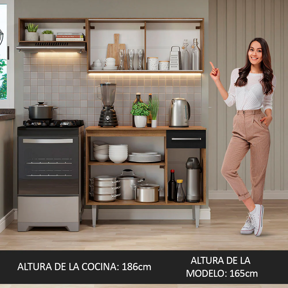 Combo de Cocina Madesa Emilly 165cm MN 04 - Image 5