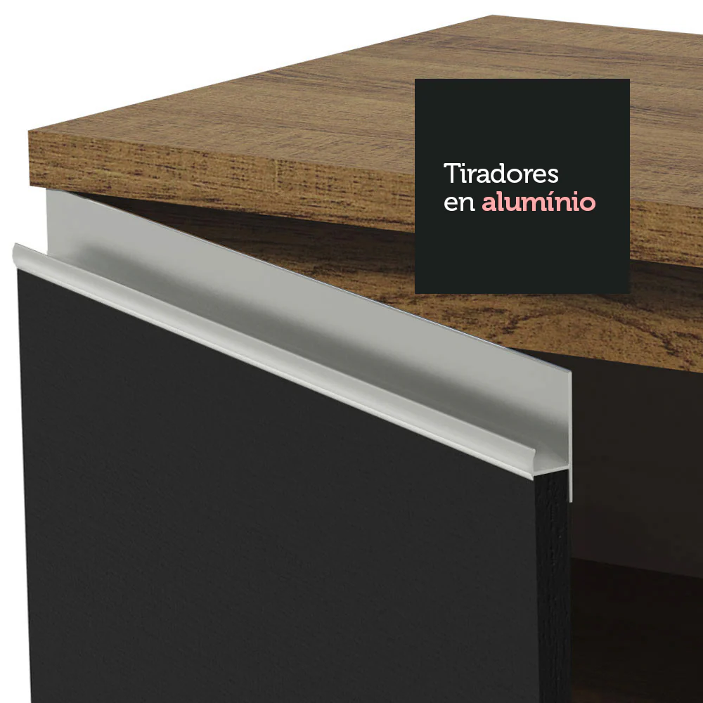 Combo completo de Cocina Madesa Glamy 270cm Marrón/Negro/Crema 08 - Image 5