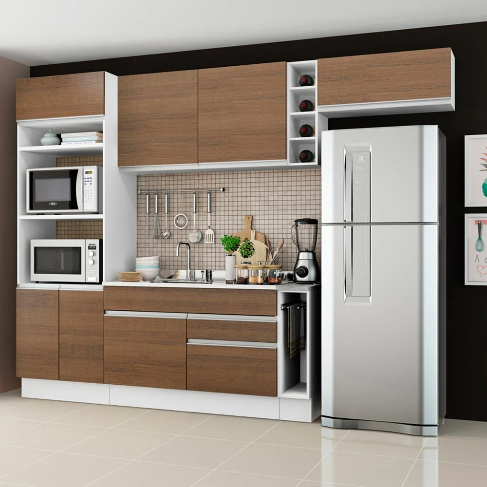 Combo completo de Cocina Madesa Glamy 290cm BM 01