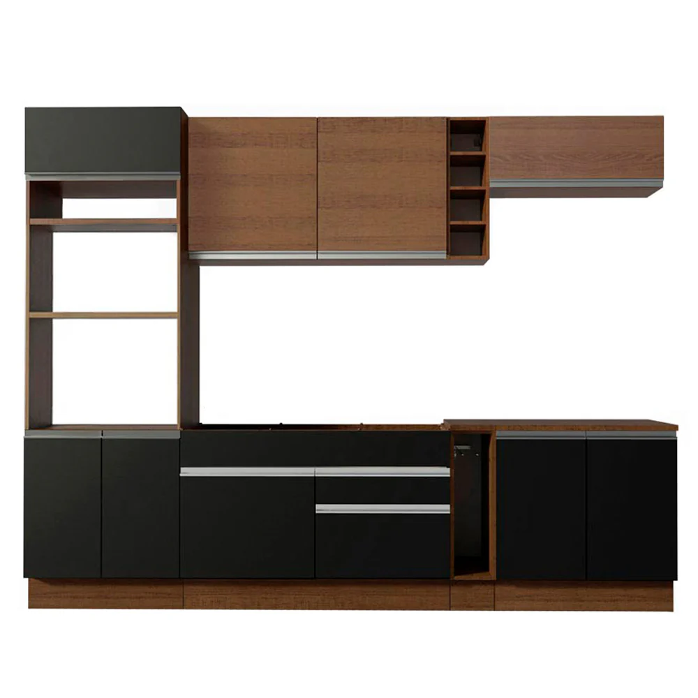 Combo completo de Cocina Madesa Glamy 290cm Marrón/Negro/Marrón 07 - Image 7