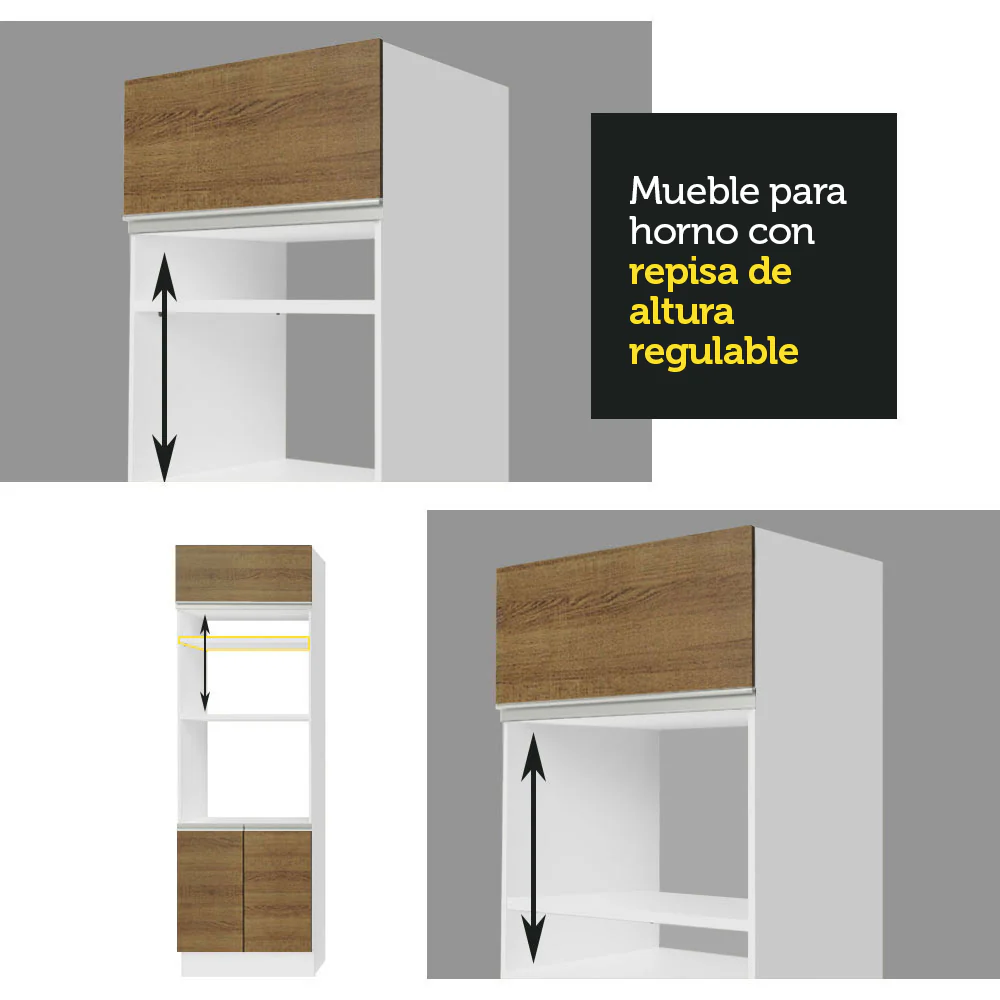 Combo completo de Cocina Madesa Glamy 315cm BM 01 - Image 5