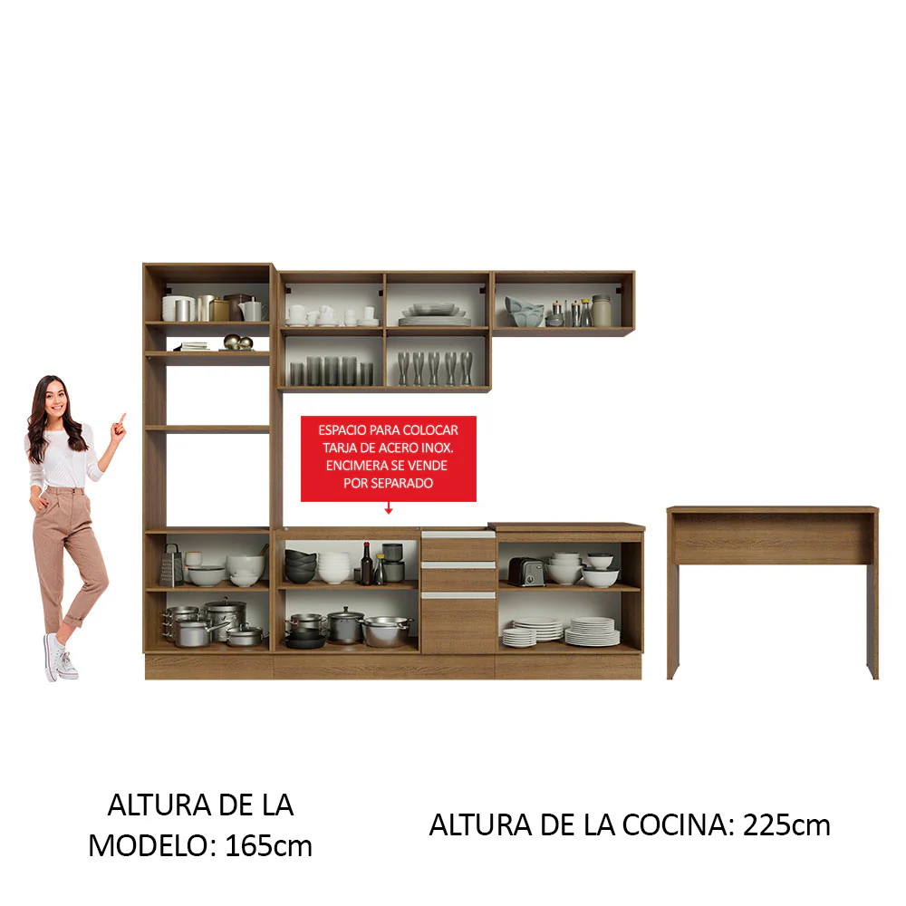 Combo completo de Cocina Madesa Glamy 315cm MM 02 - Image 4