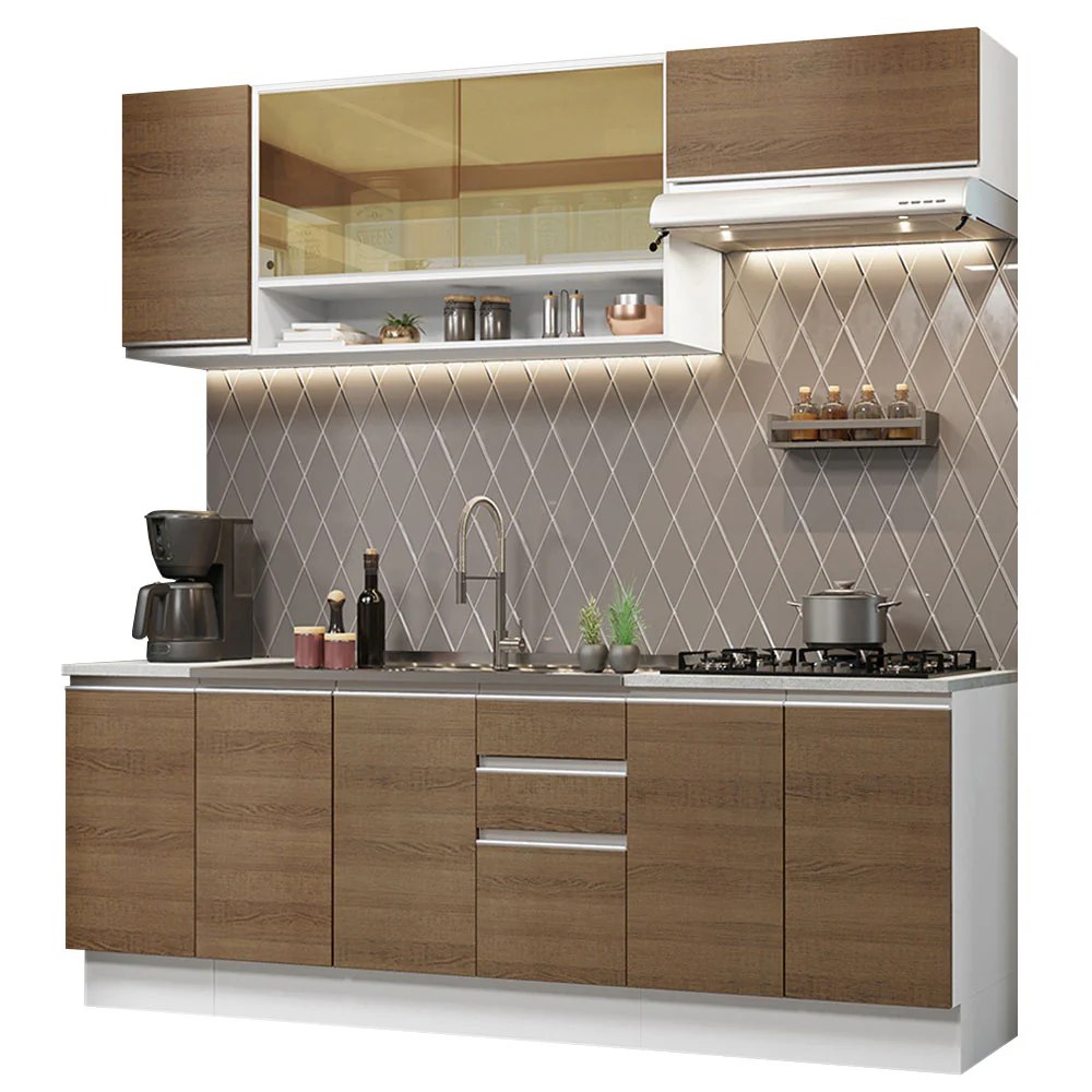 Combo completo de Cocina Madesa Glamy Sin Mesón De Acero 240 Cm - Image 3