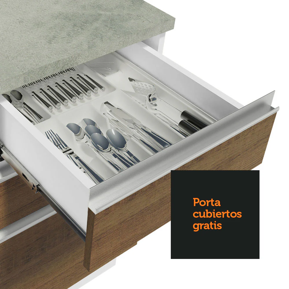 Combo de Cocina Madesa Glamy Sin Mesón De Acero Con 180 Cm - Image 7