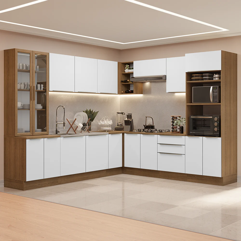 Combo completo de Cocina Esquinera Madesa Lux 566cm MB 01