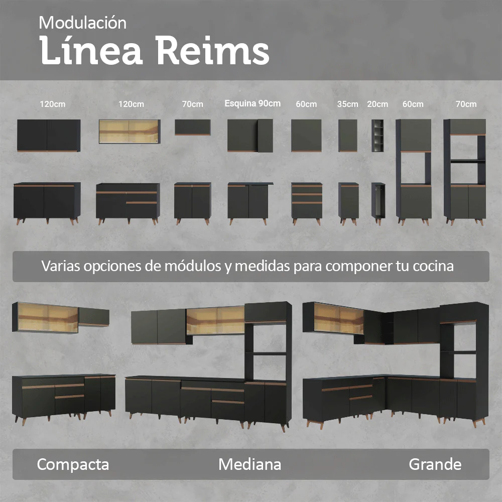 Combo de Cocina Madesa Reims 190cm NN 08 - Image 9