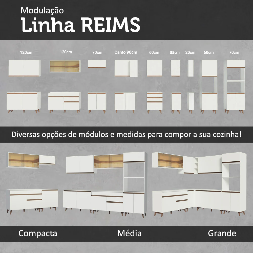 Combo completo de Cocina Madesa Reims 235cm BB 01 - Image 8