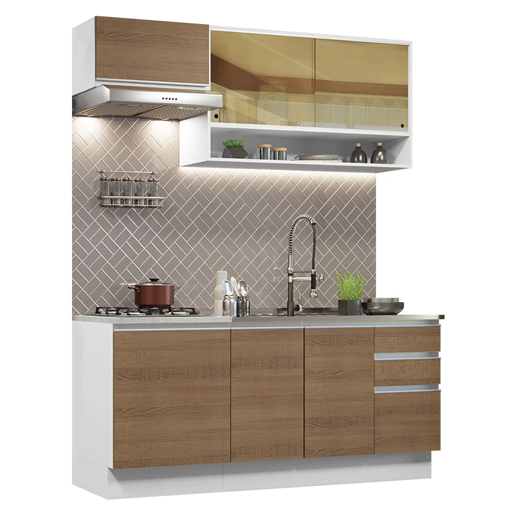 Combo de Cocina Modular Glamy Madesa 180cm BR 08 - Image 2