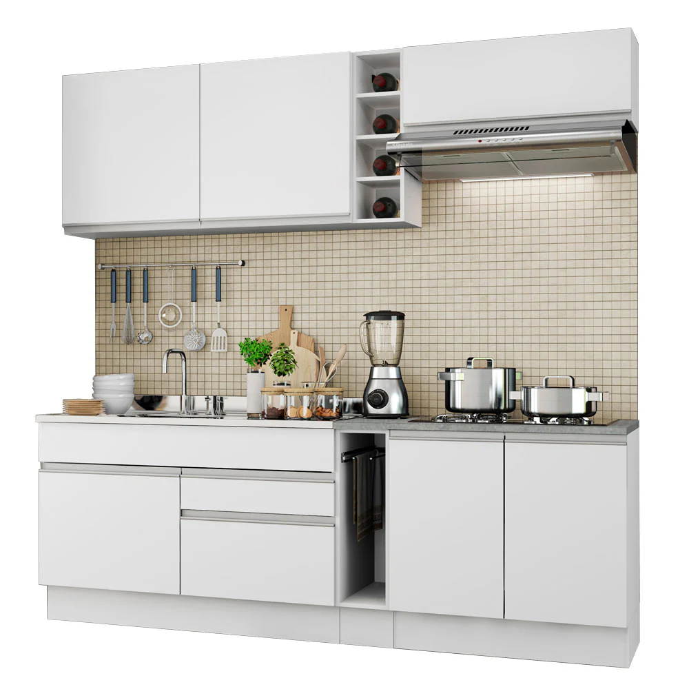 Combo completo de Cocina Modular Madesa Parma 220cm BB 03 - Image 3