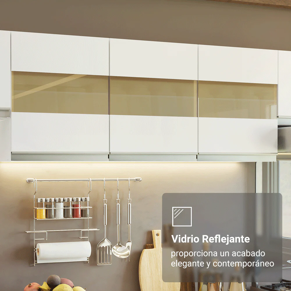 Combo de Cocina 100% MDF 310 cm Smart Blanco 02 - Image 9
