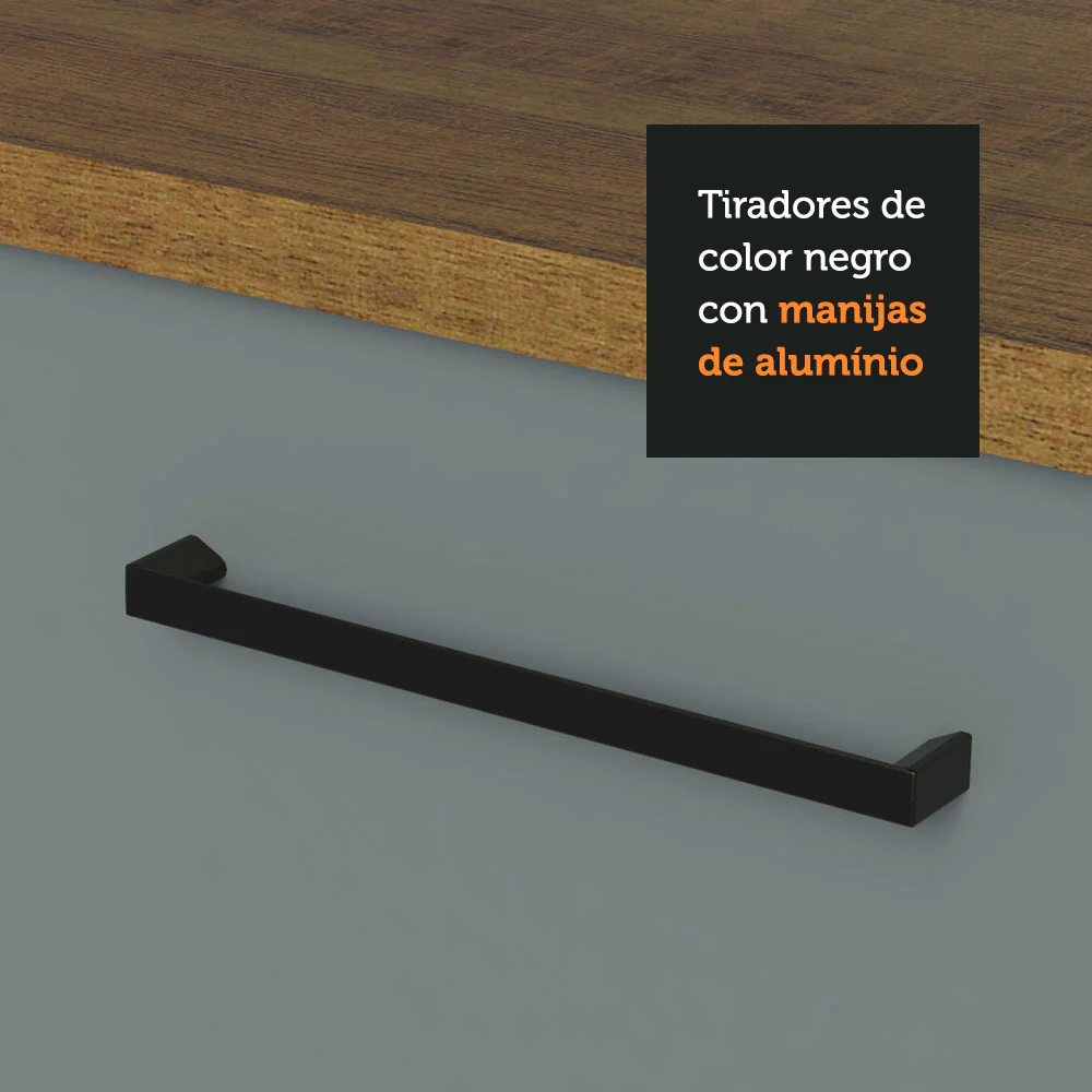 Combo de Cocina 270 cm Agata Marrón/Gris 08 - Image 7
