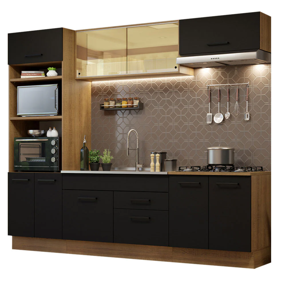 Combo de Cocina 270 cm Agata Marrón/Negro 03 - Image 3