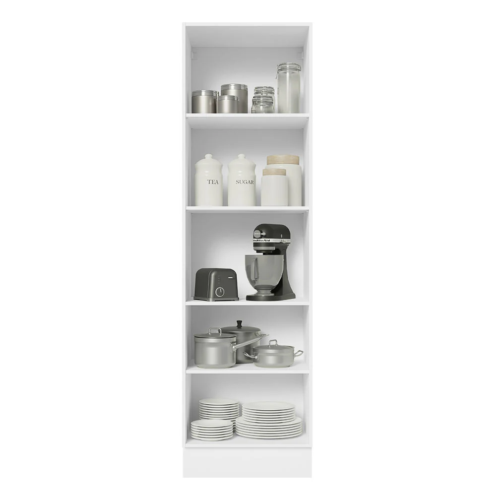 Despensero 100% MDF 60 cm 2 Puertas Blanco/Marrón Acordes Madesa - Image 4