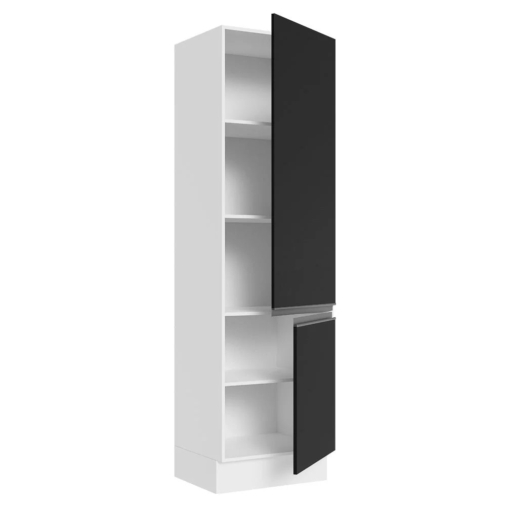 Despensero 100% MDF 60 cm 2 Puertas Blanco/Negro Acordes Madesa - Image 5